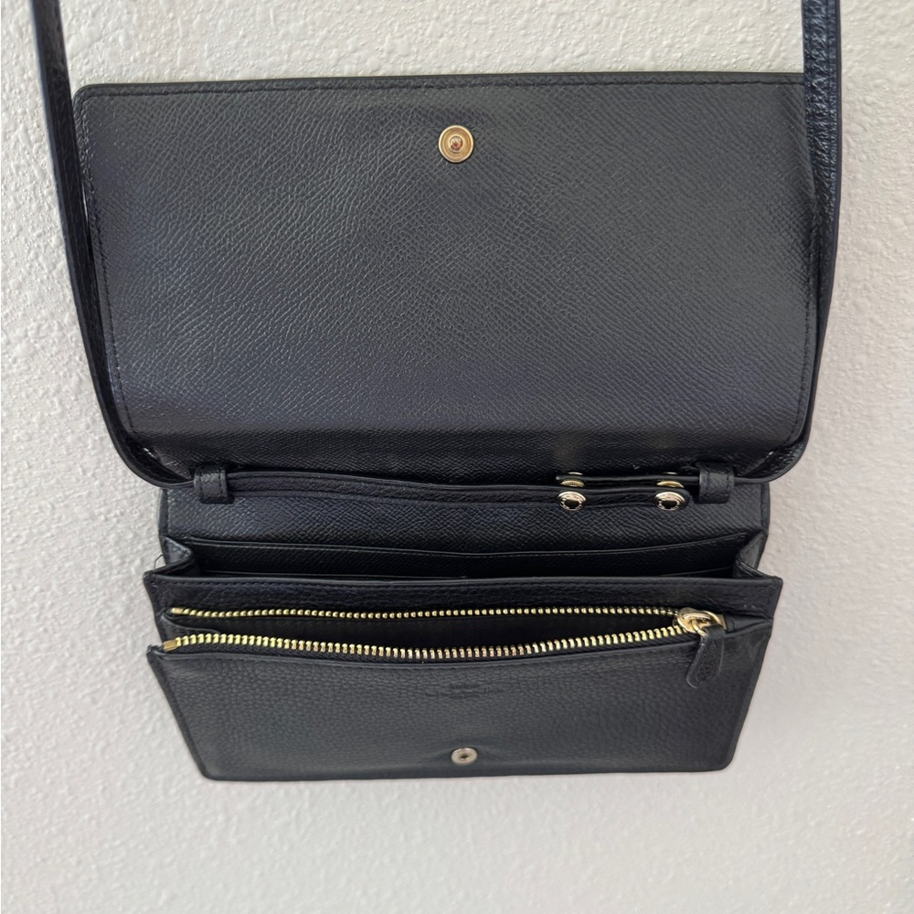 Coach Black Crossbody Bag with Gold Accents - Picture 5 of 6
